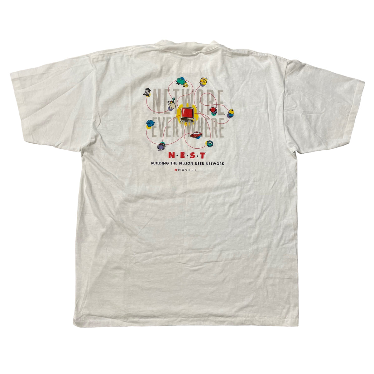 90’s Novell NEST ‘Netware Everywhere’ Computer T-Shirt