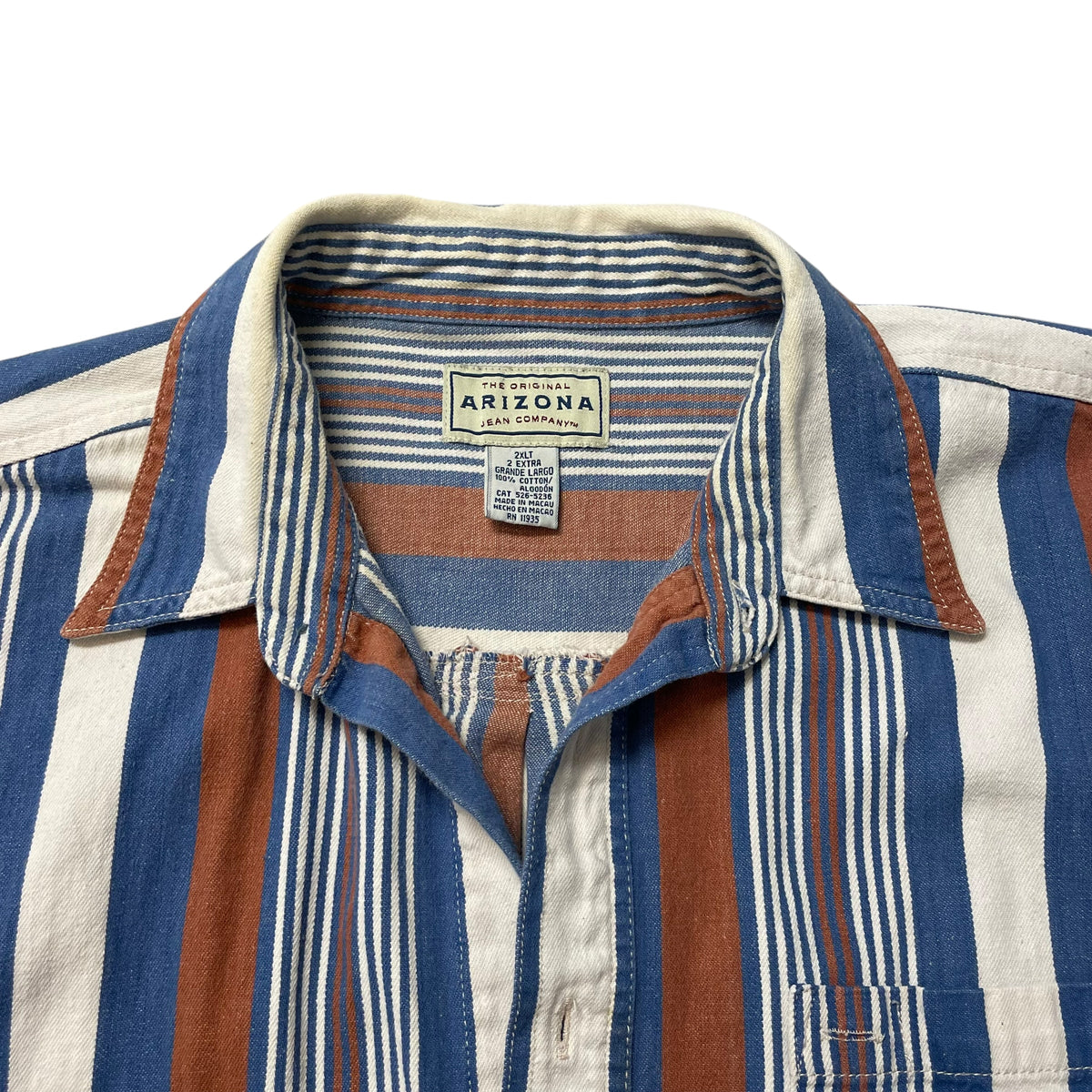 00’s Arizona Jean Co. Striped Shirt