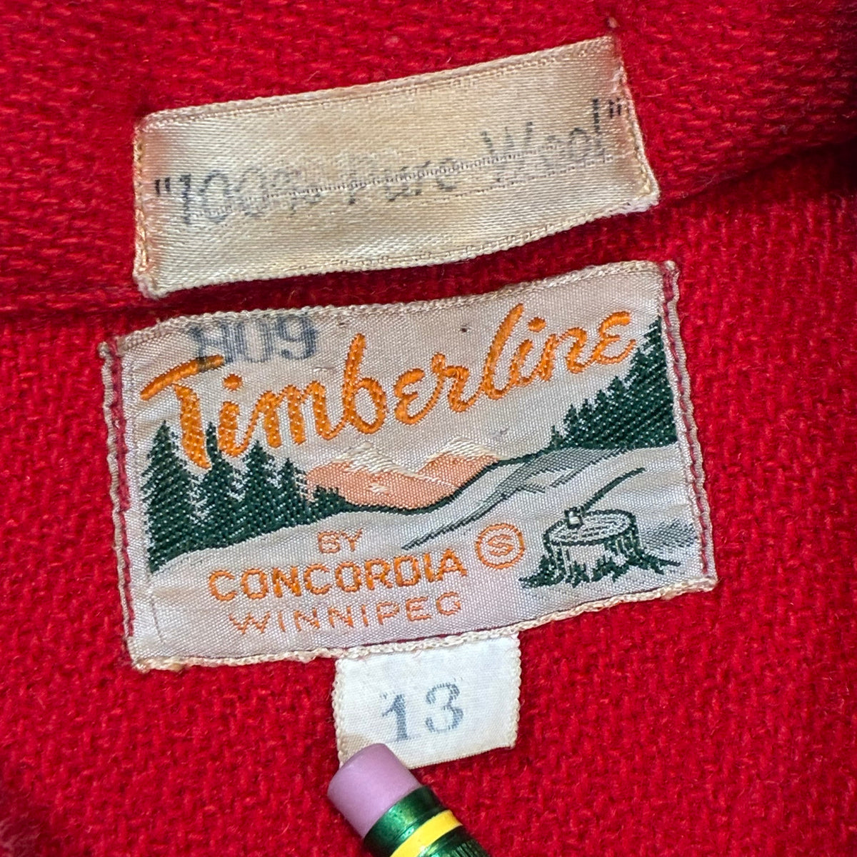 True Vintage Timberline Wool Shirt Small/Boys XL