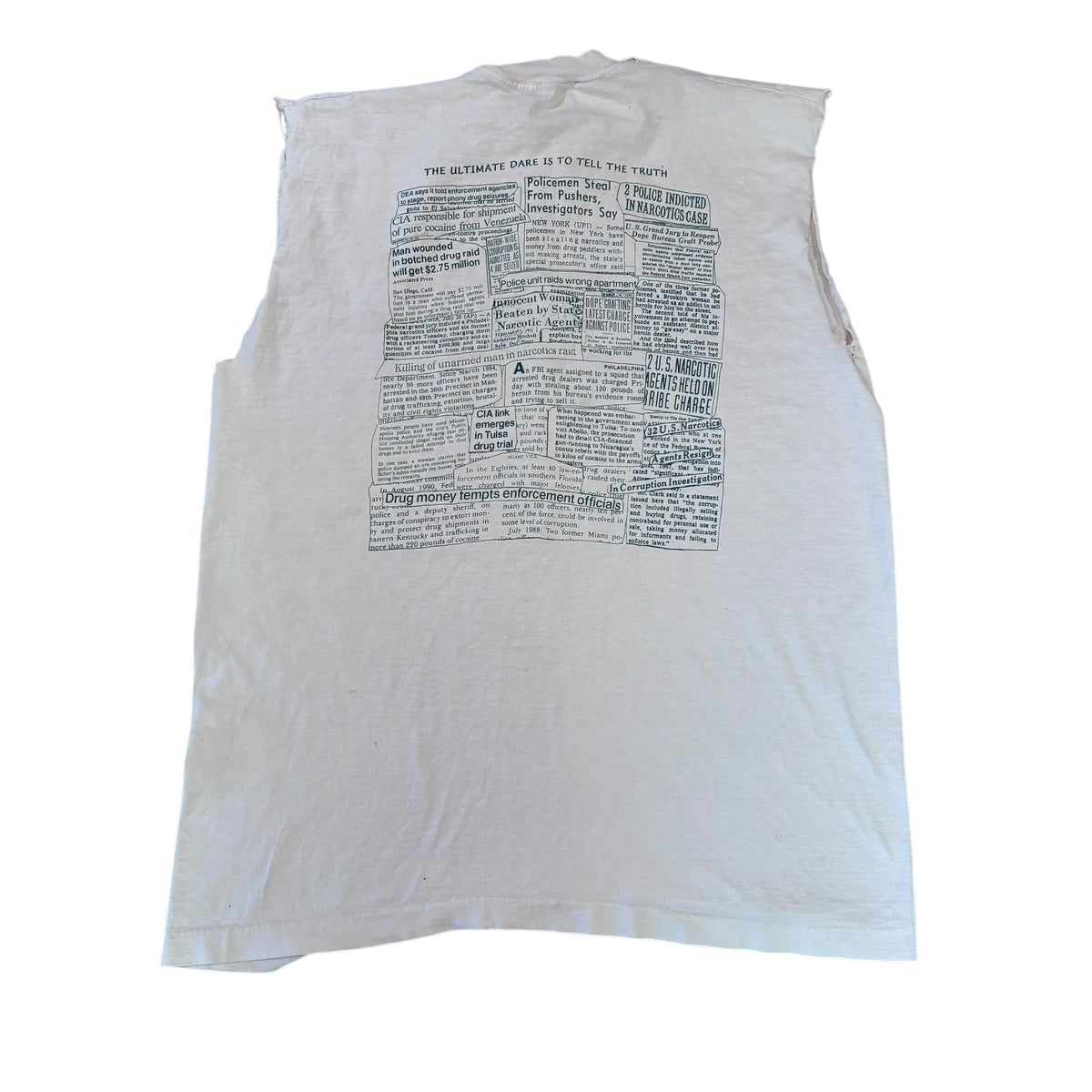 Parents against dare ￼ cut off T-shirt size large