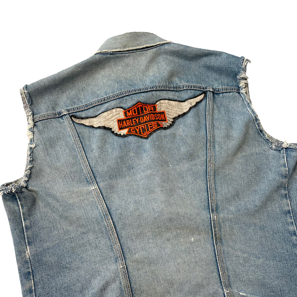 70’s Harley Davidson Branded Wrangler Cutoff Denim Jacket