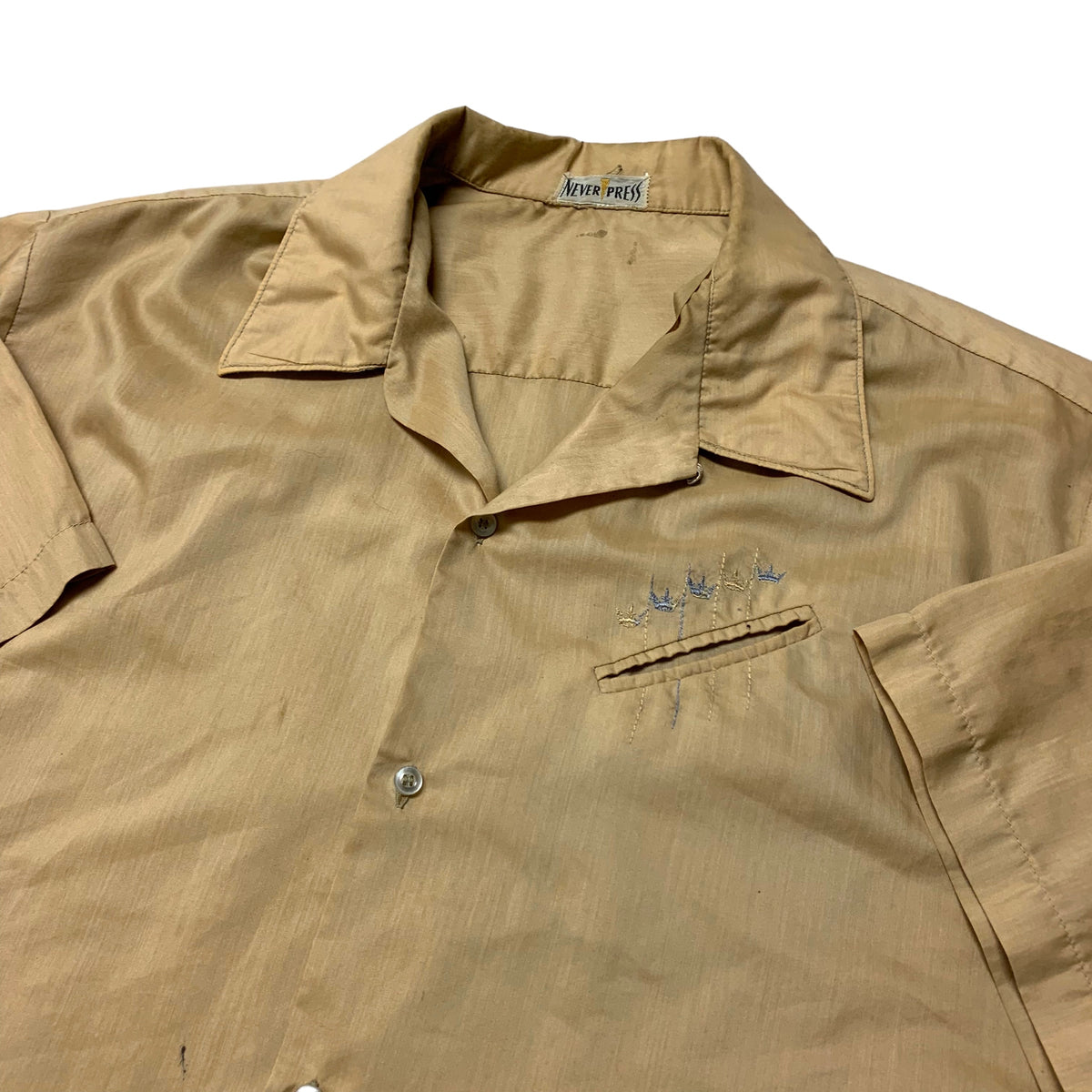 50’s ‘Never Press’ Loop Collar Shirt
