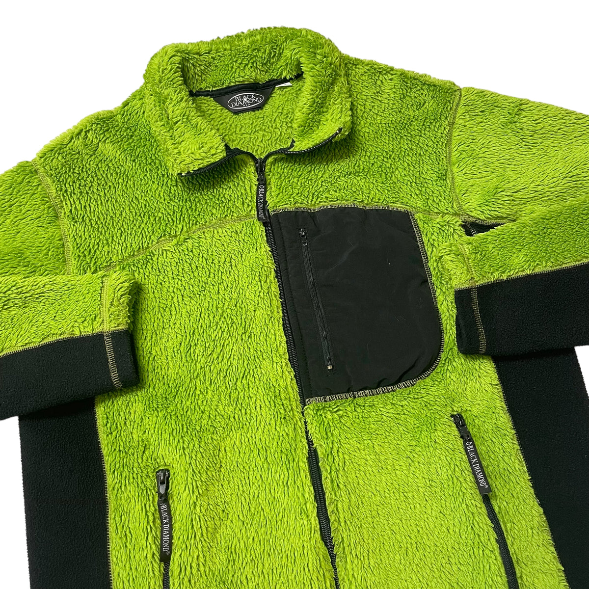 90’s Black Diamond Green/Black Fleece Jacket