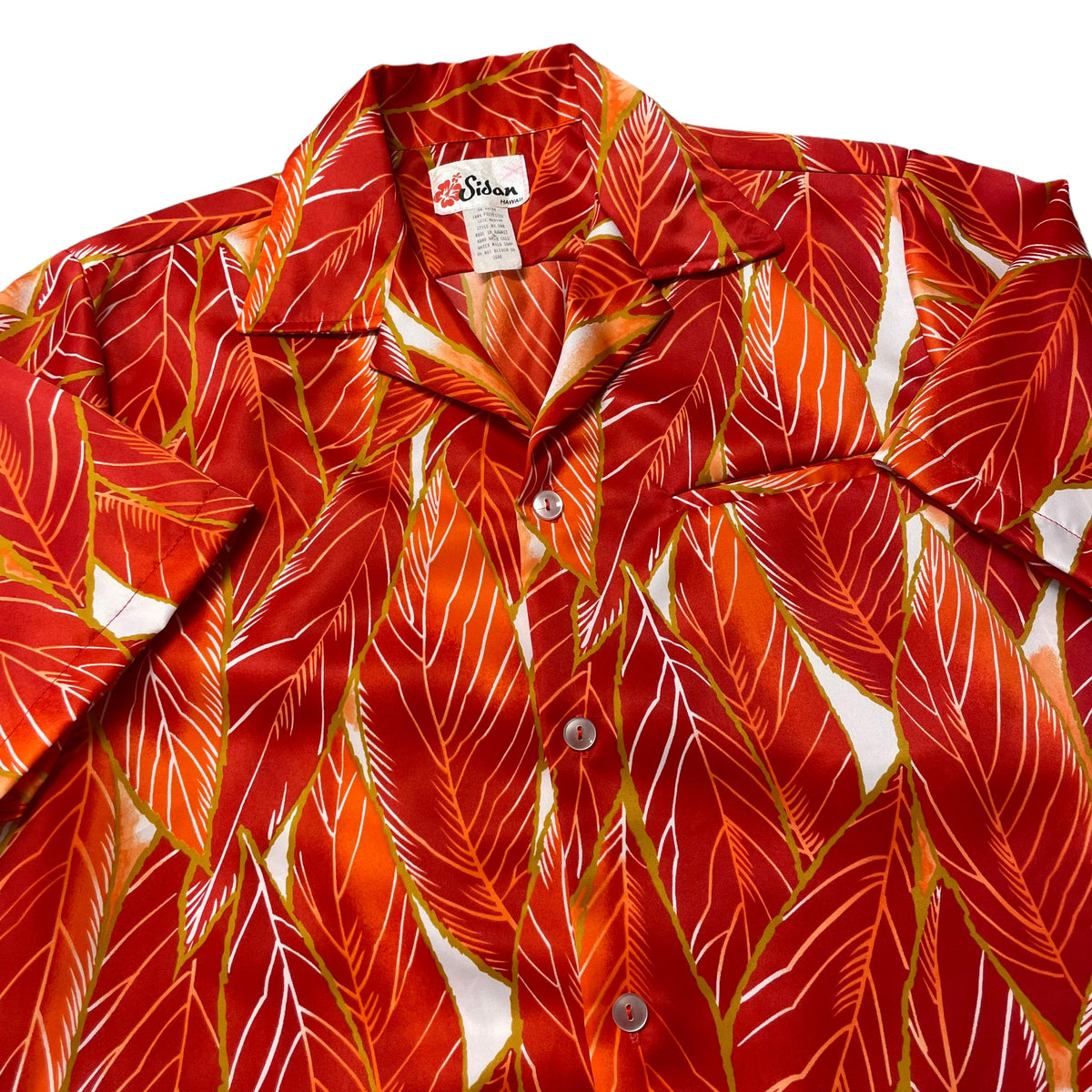 80’s/90’s Sidan ‘Red Leaves’ Hawaiian Shirt