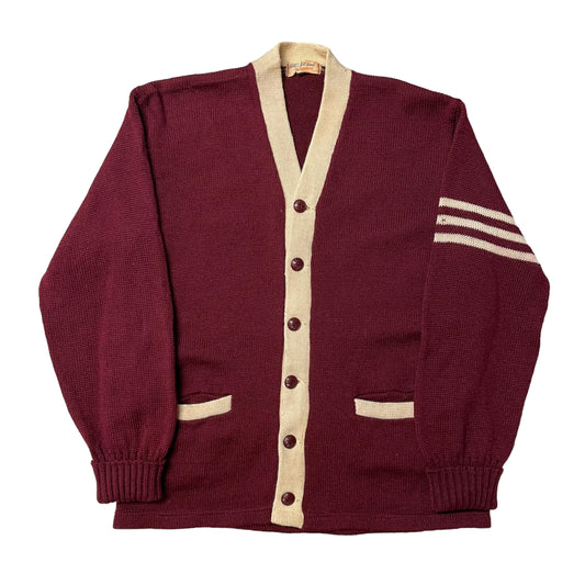 40’s Two Tone Wool Cardigan Sweater