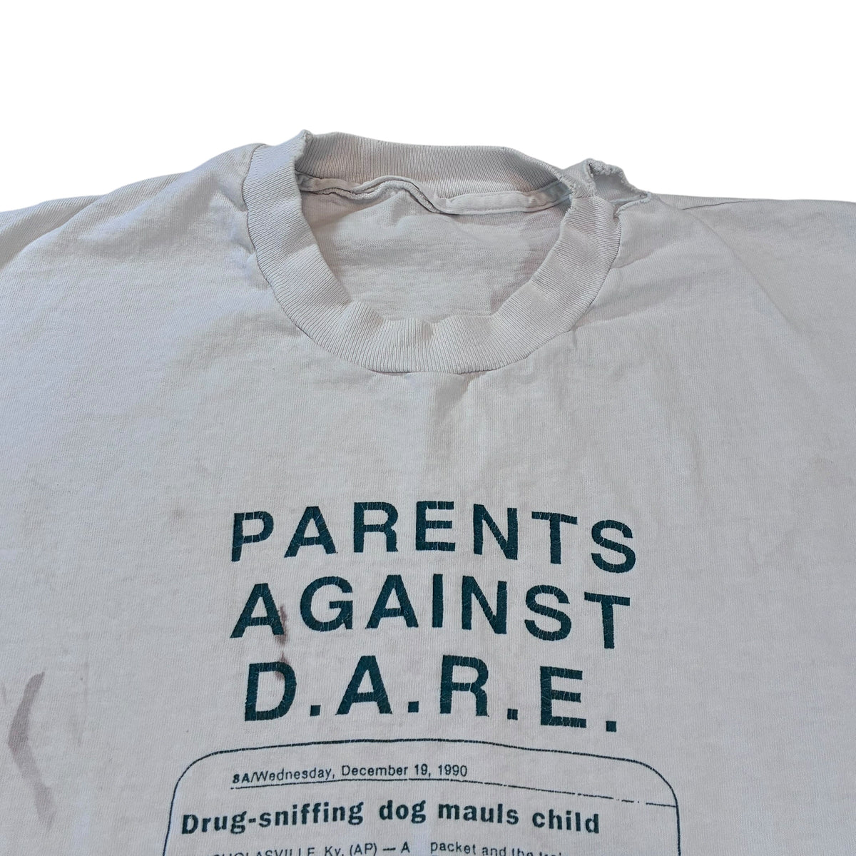 Parents against dare ￼ cut off T-shirt size large