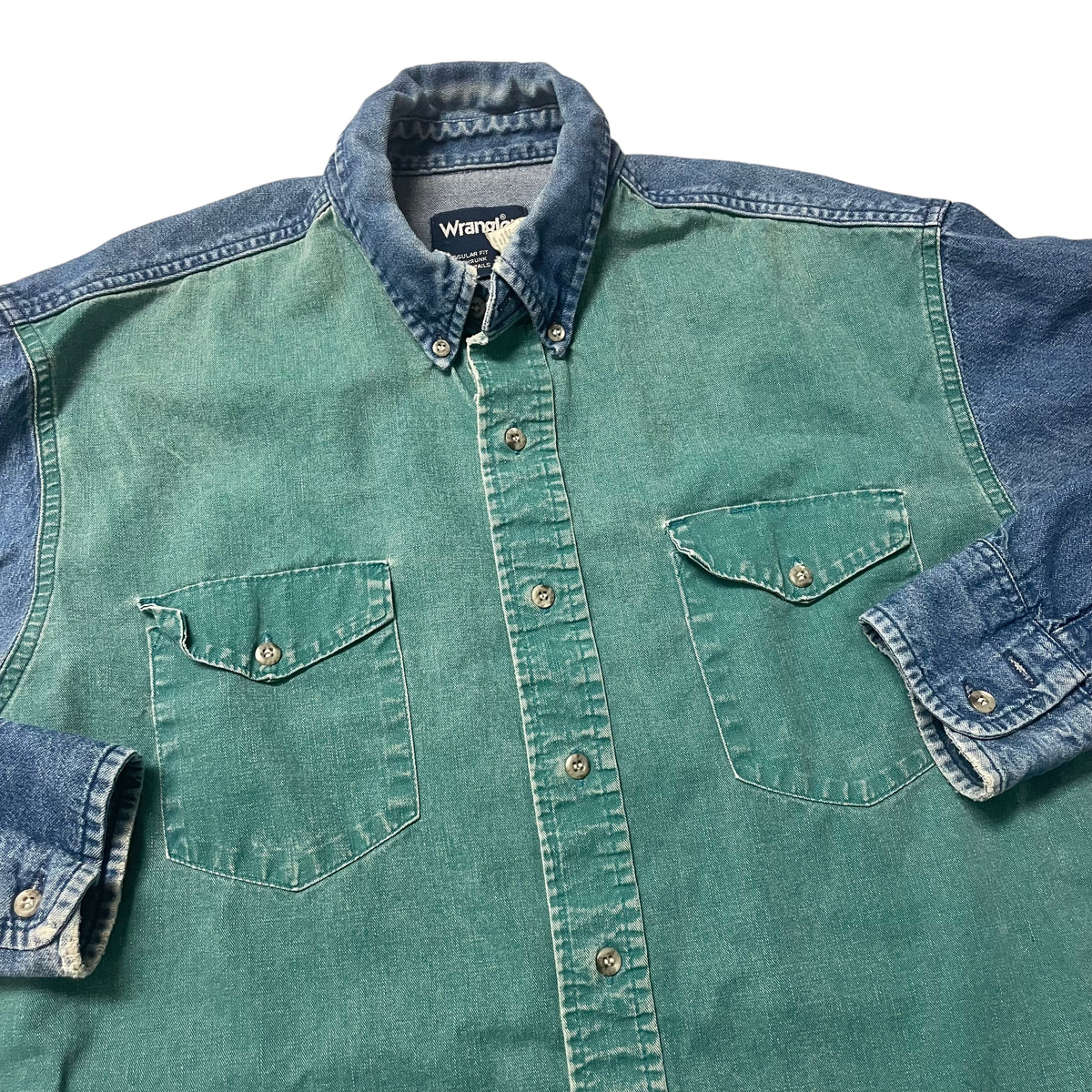 90’s Wrangler Two Tone Striped Shirt