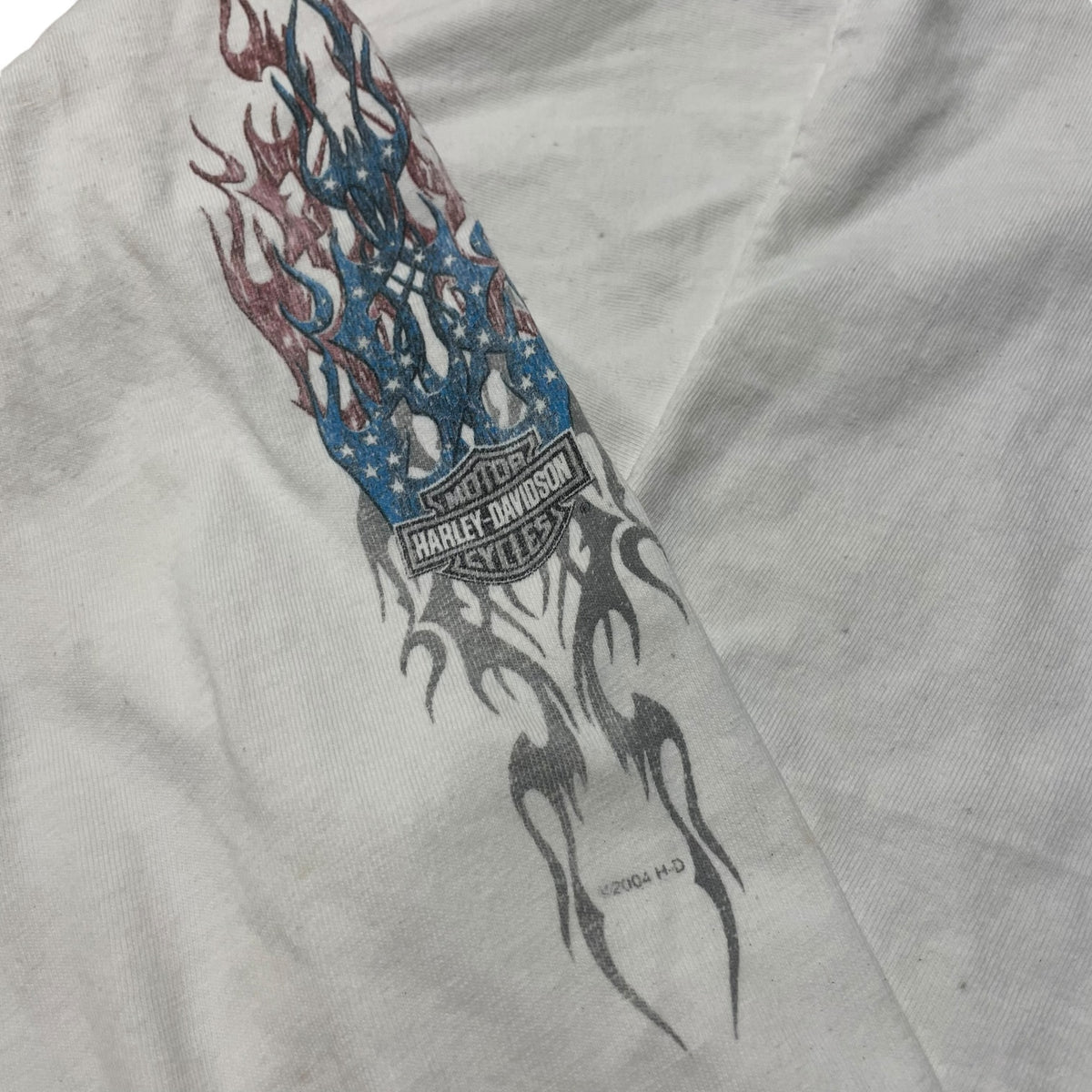 00’s Harley Davidson ‘Logan, Utah’ Flame Print Long Sleeve Pocket T-Shirt