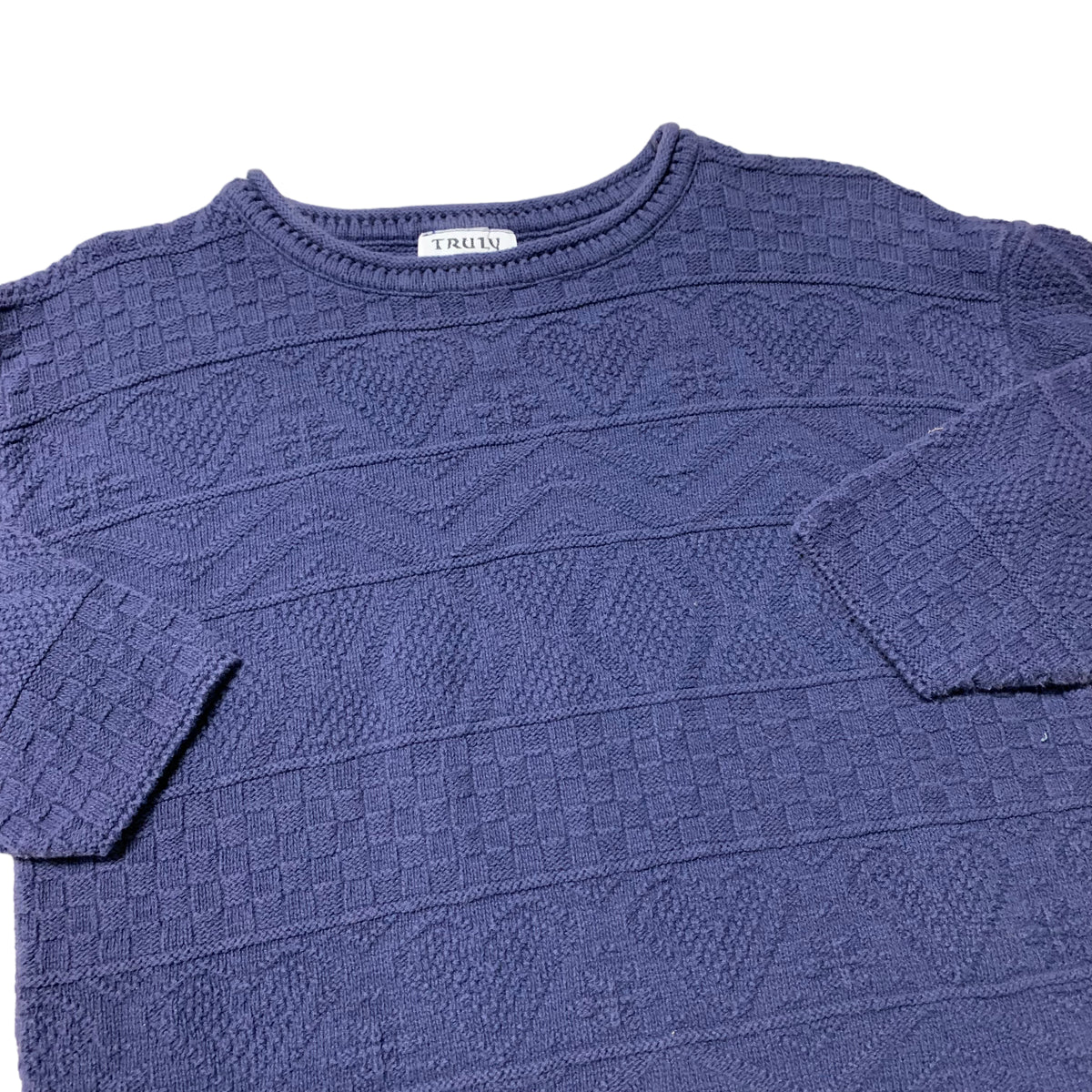 80’s/90’s Truly Cotton Hearts Knit Sweater