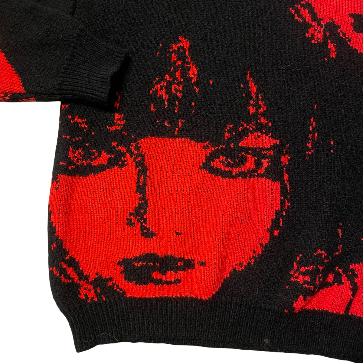 Unbranded Knit Sweater Girl Face