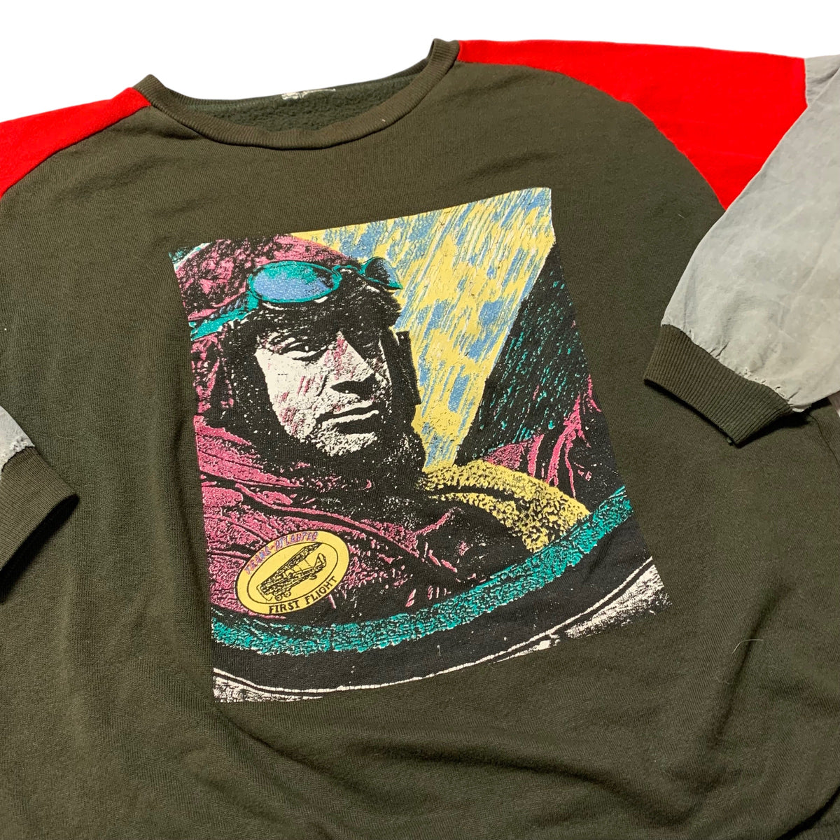70’s ‘Trans-Atlantic First Flight’ 3 tone sweatshirt