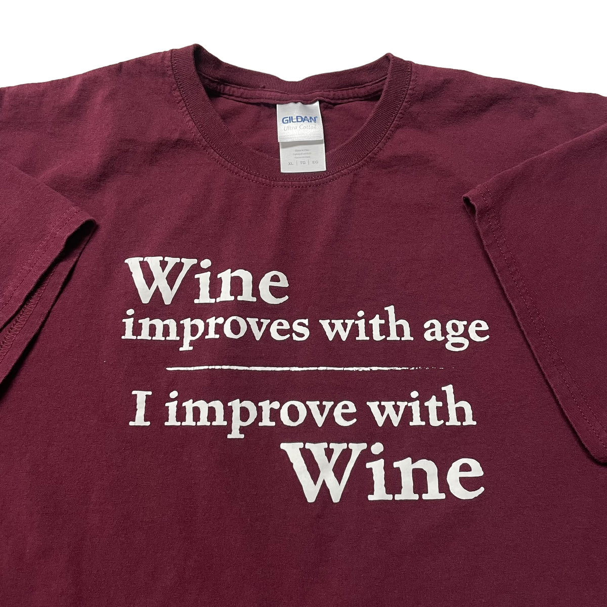 00’s ‘I Improve With Wine’ T-Shirt