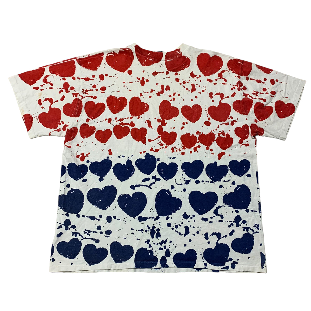 90’s Hearts All Over Print T-Shirt