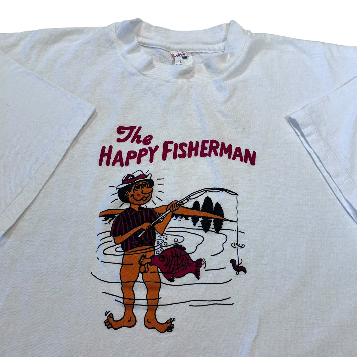 Happy fisher man size large