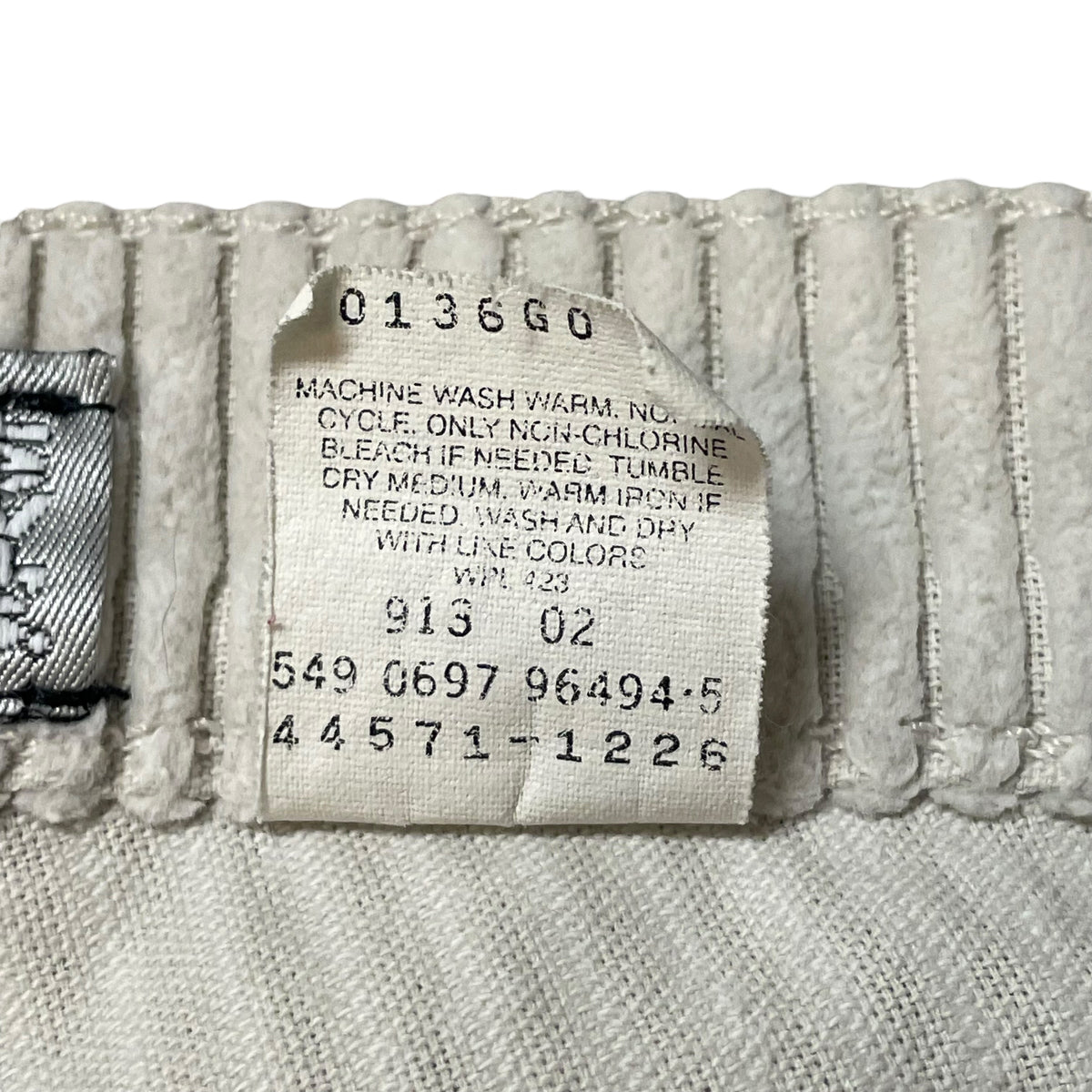 90’s Levi’s SilverTab Baggy Corduroy Pants White