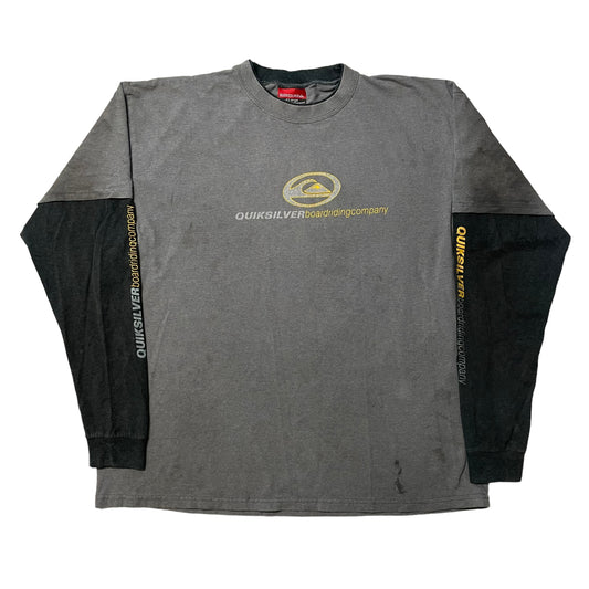 00’s Thrahed Quiksilver Long Sleeve T-Shirt