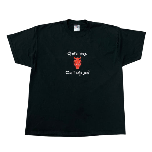 00’s ‘God’s Busy, Can I Help You?’ T-Shirt
