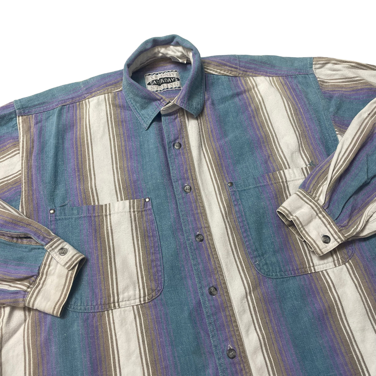 90’s Saturdays Striped Shirt