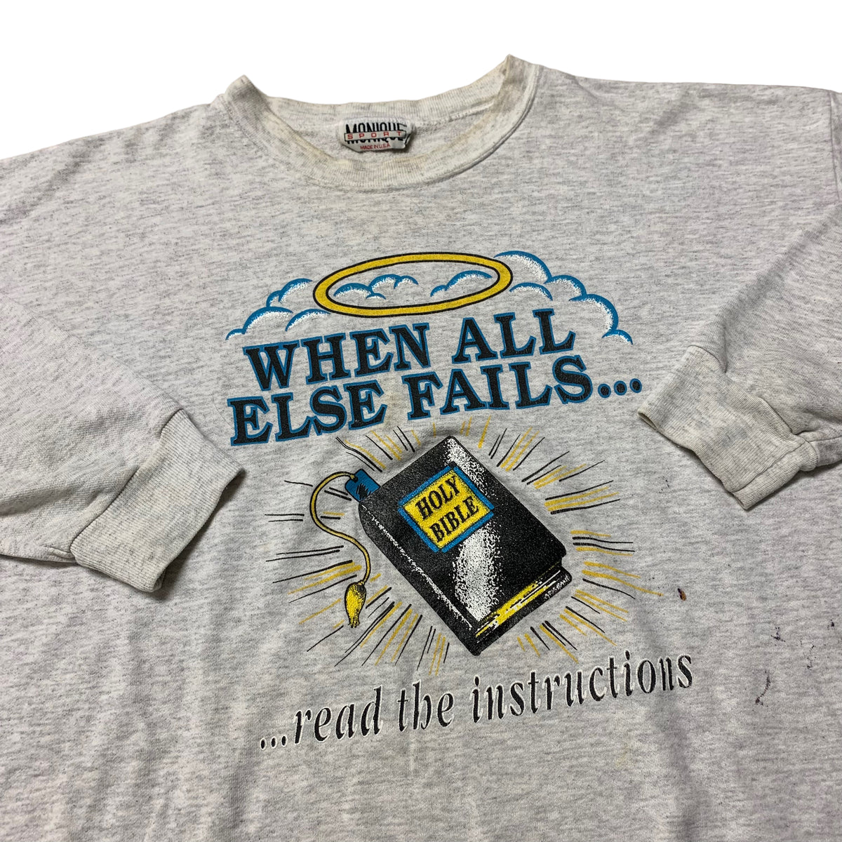 80’s/90’s ‘Read the Instructions’ Sweatshirt