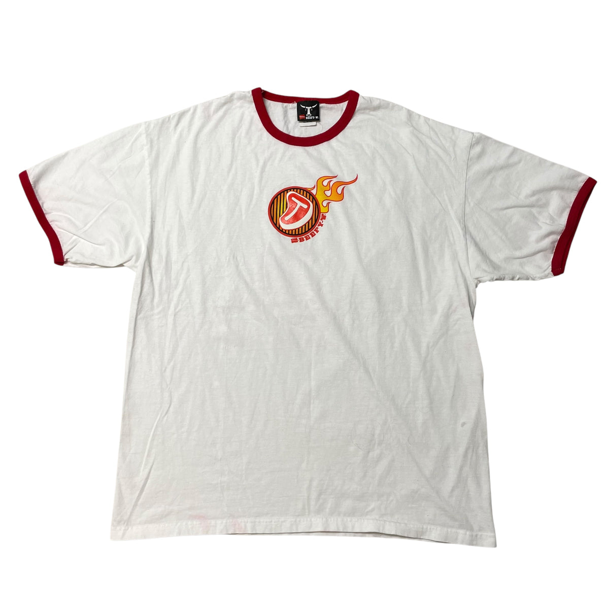 00’s Hanes Beefy-T ‘T-Bone Steak’ Puff Print T-Shirt