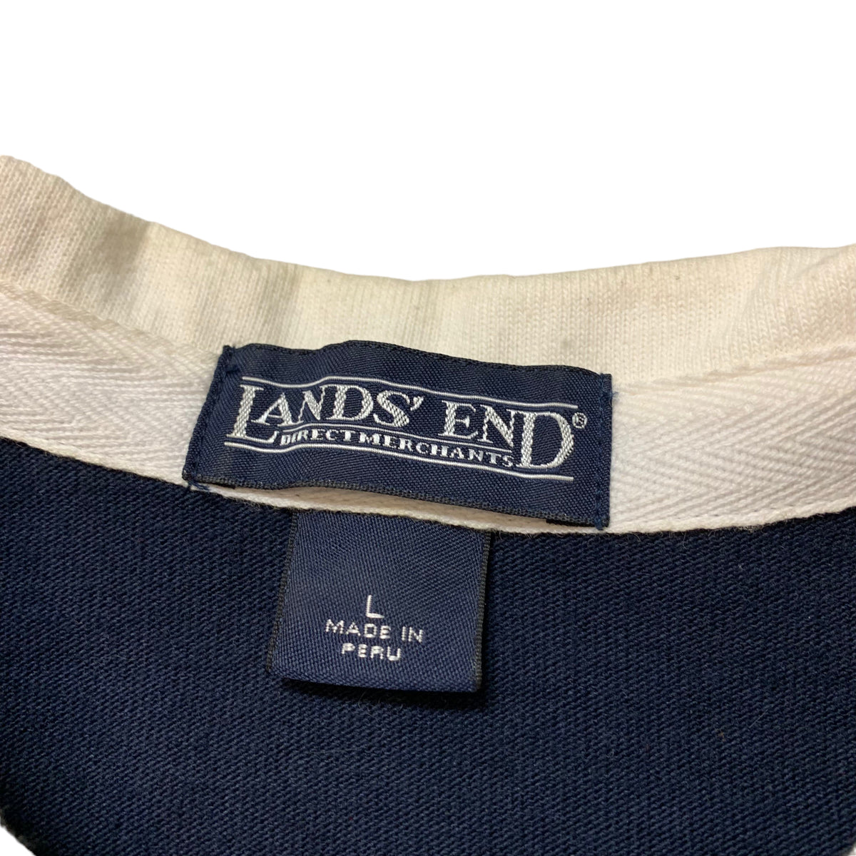 90’s Land’s End Striped Rugby Shirt