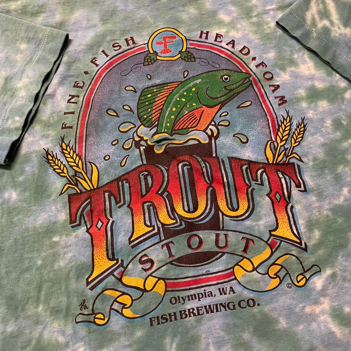 90’s Trout Stout Tie Dye T-Shirt
