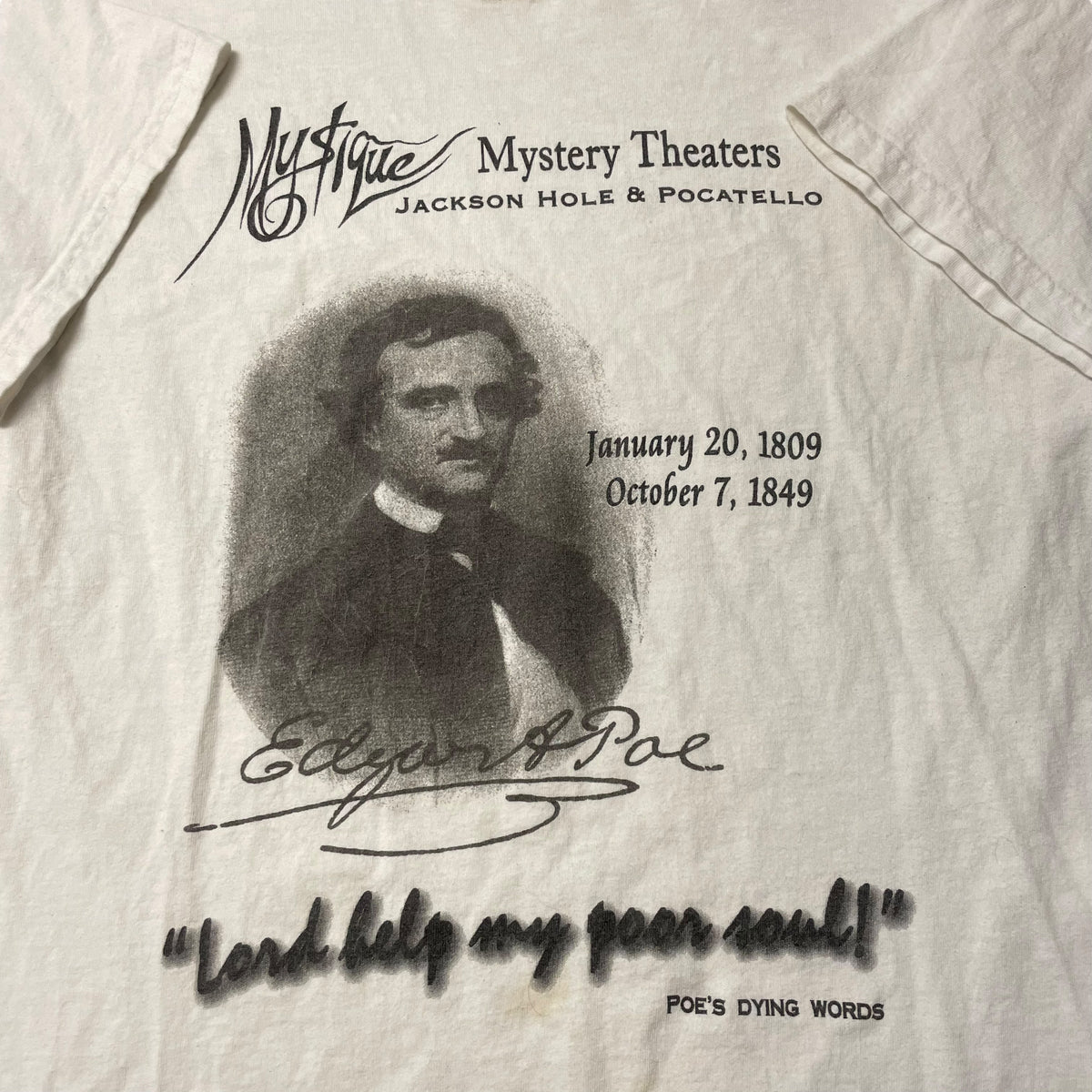 00’s Edgar Allen Poe ‘Last Words’ T-Shirt