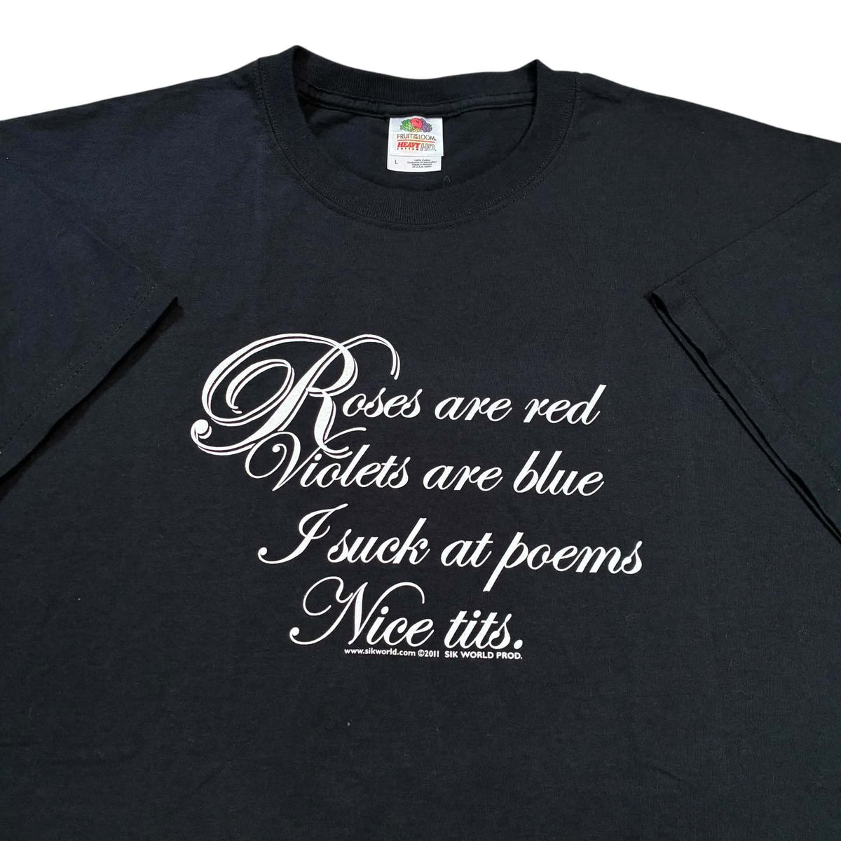 Poems Sik world tee size large