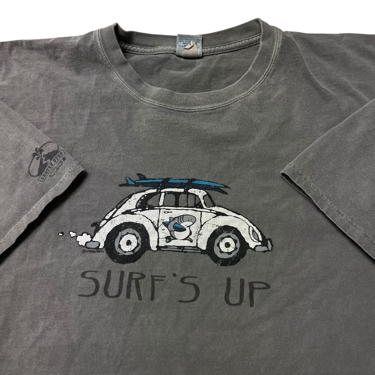 00’s Crazy shirt ‘Surf’s Up’ Crater Dyed T-Shirt