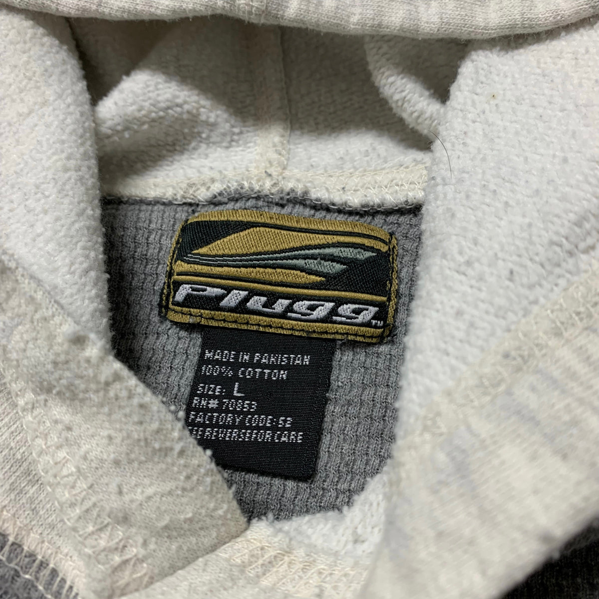 00’s Plugg Thermal Two Tone Hooded Sweatshirt