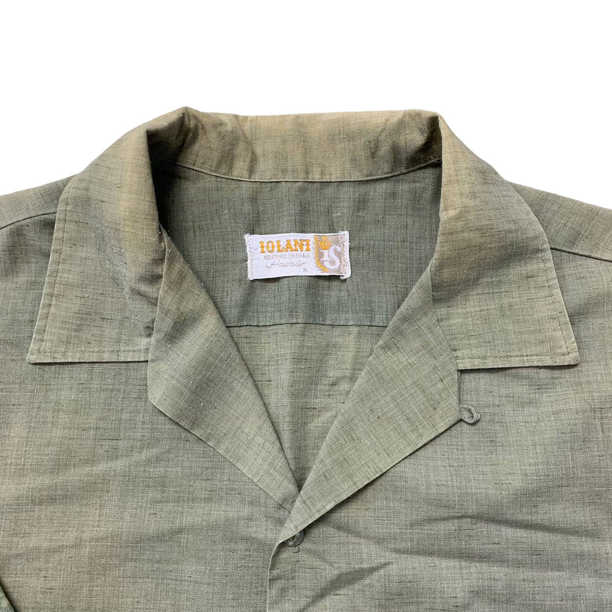 60’s ‘Iolani’ Hawaiian Loop Collar Shirt