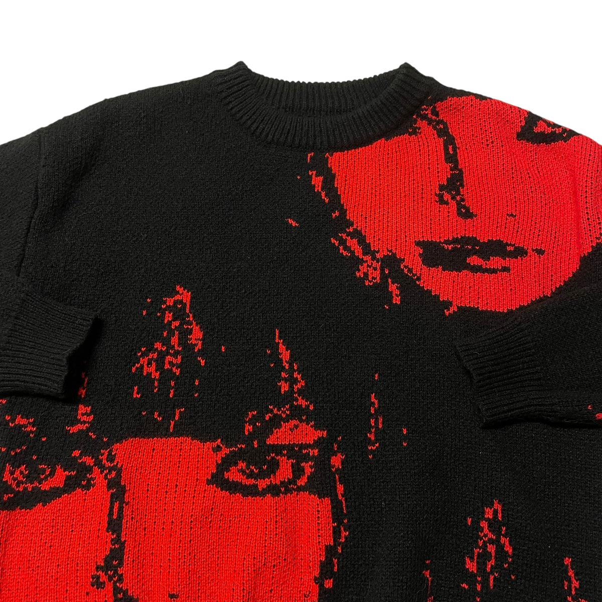 Unbranded Knit Sweater Girl Face