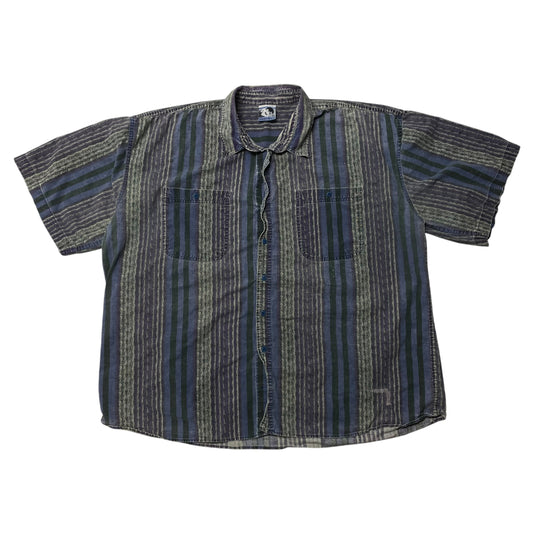 90’s Todays News Striped Shirt