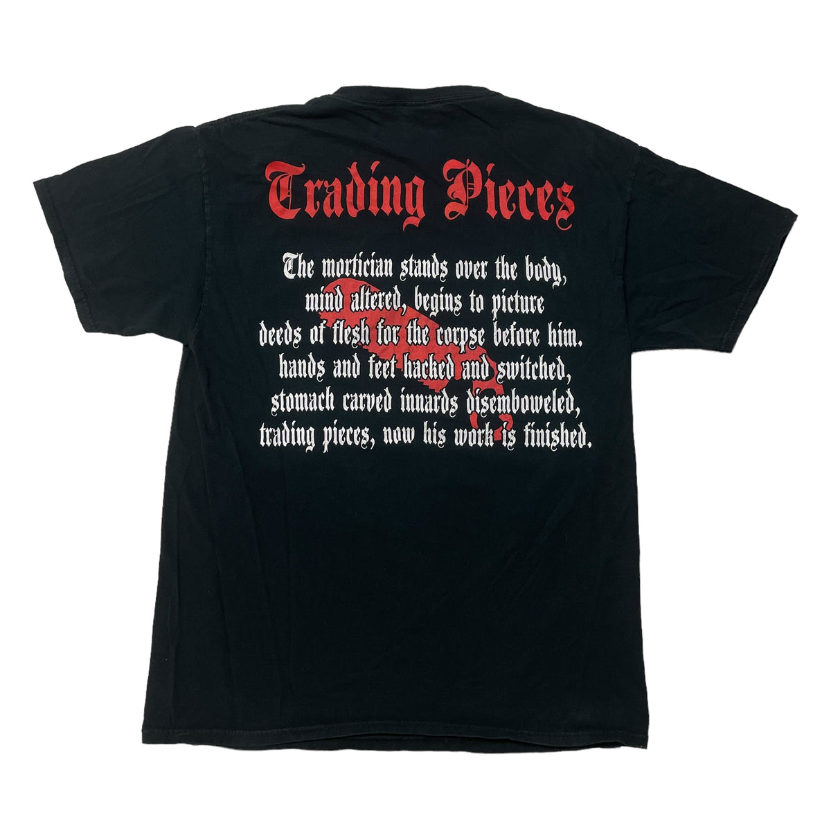 00’s Deeds of Flesh ‘Trading Pieces’ Death Metal Band T-Shirt