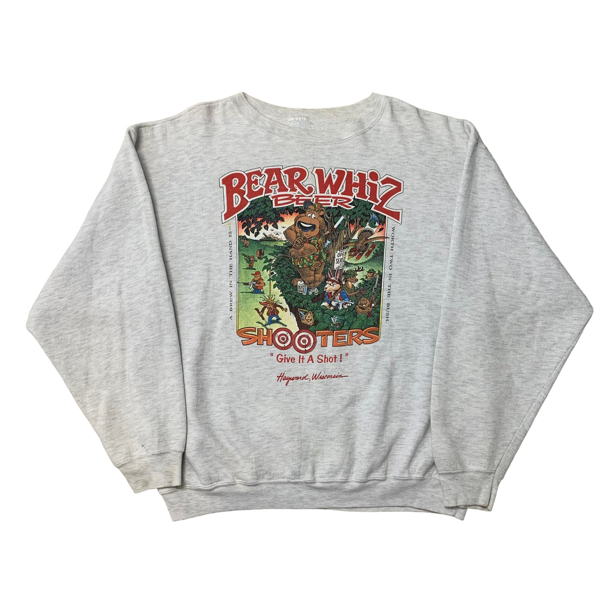90’s Bear Whiz Beer Sweatshirt
