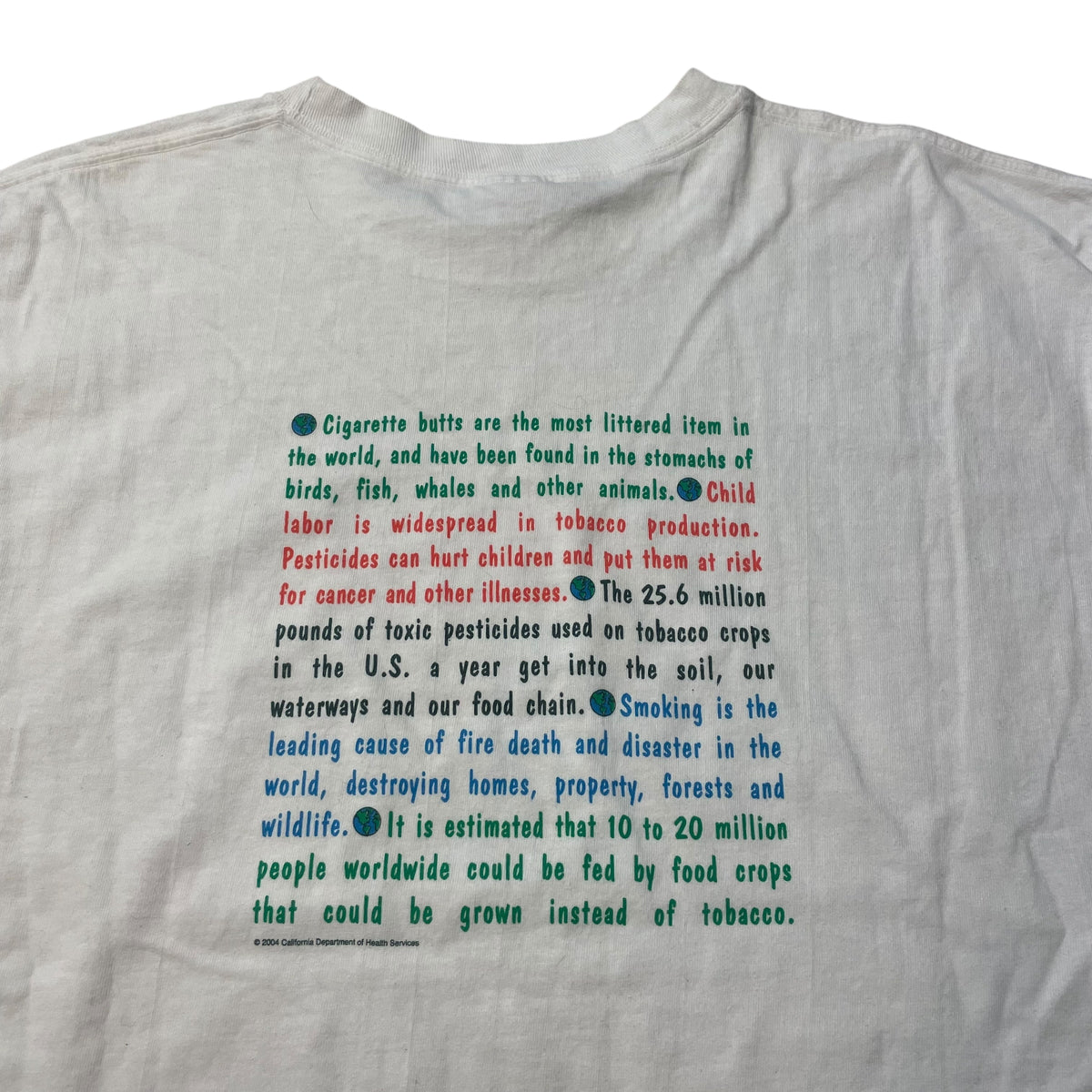 00’s ‘Tobacco Can Hurt’ California Health Dept. T-Shirt