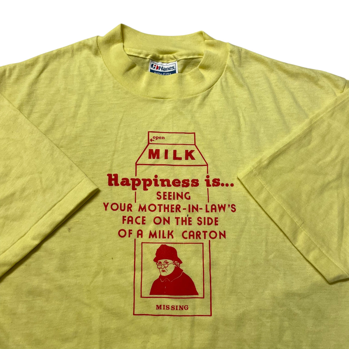 80’s ‘Happiness is Seeing Your Mother In-Law’ T-Shirt
