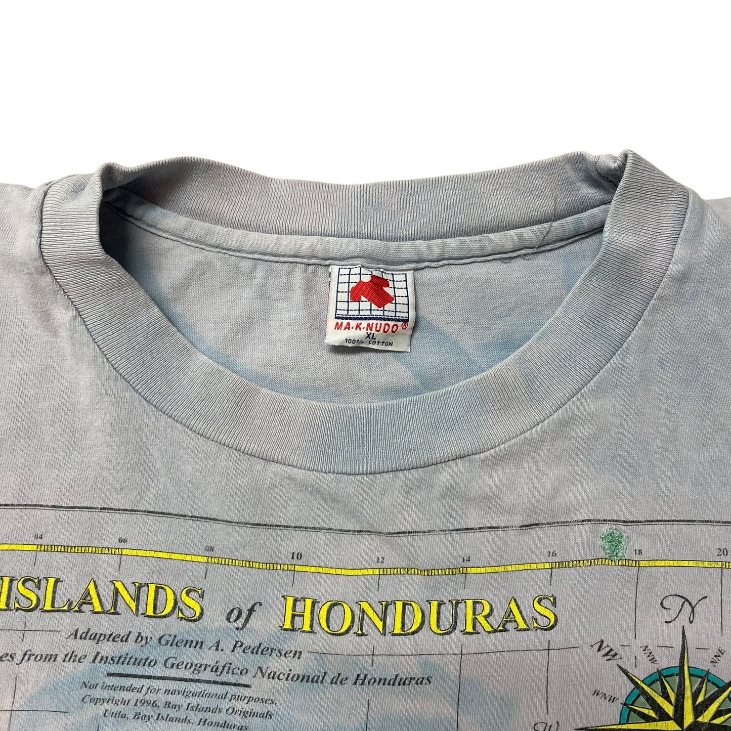 90’s ‘Islands of Honduras’ Map Tie Dye T-Shirt