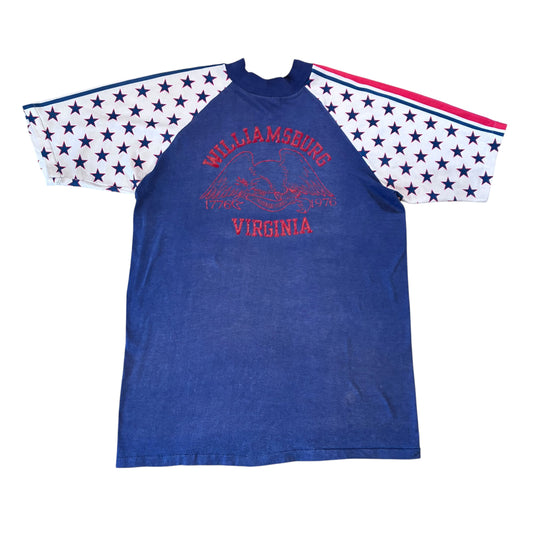 70s American flag sleeve T-shirt size large