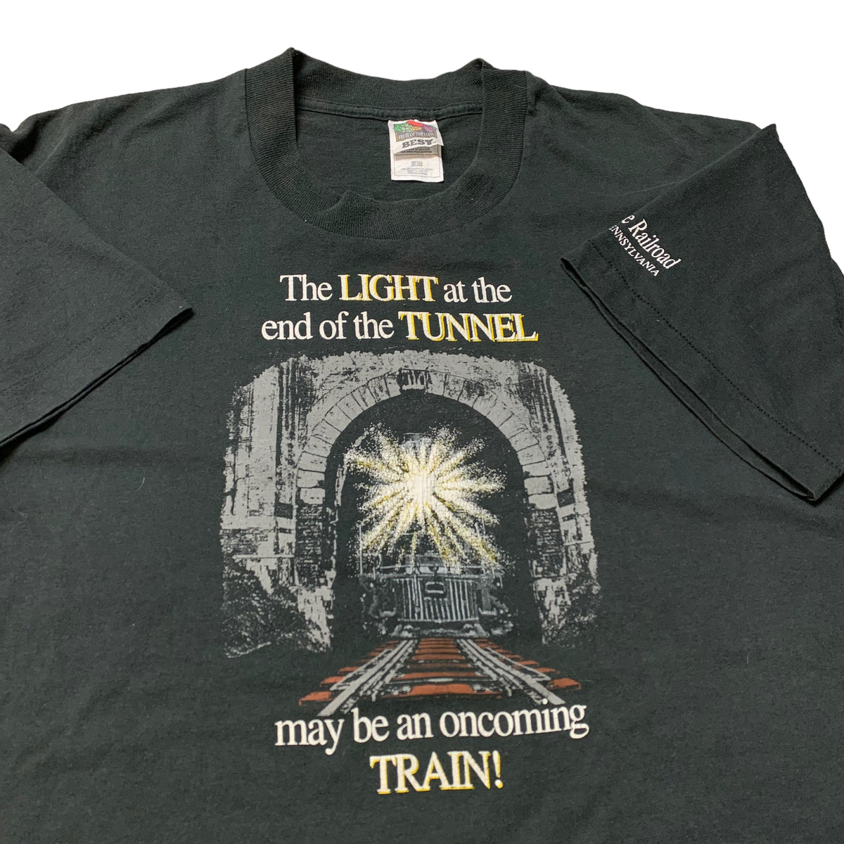 Railroad Light in Tunnel T-Shirt