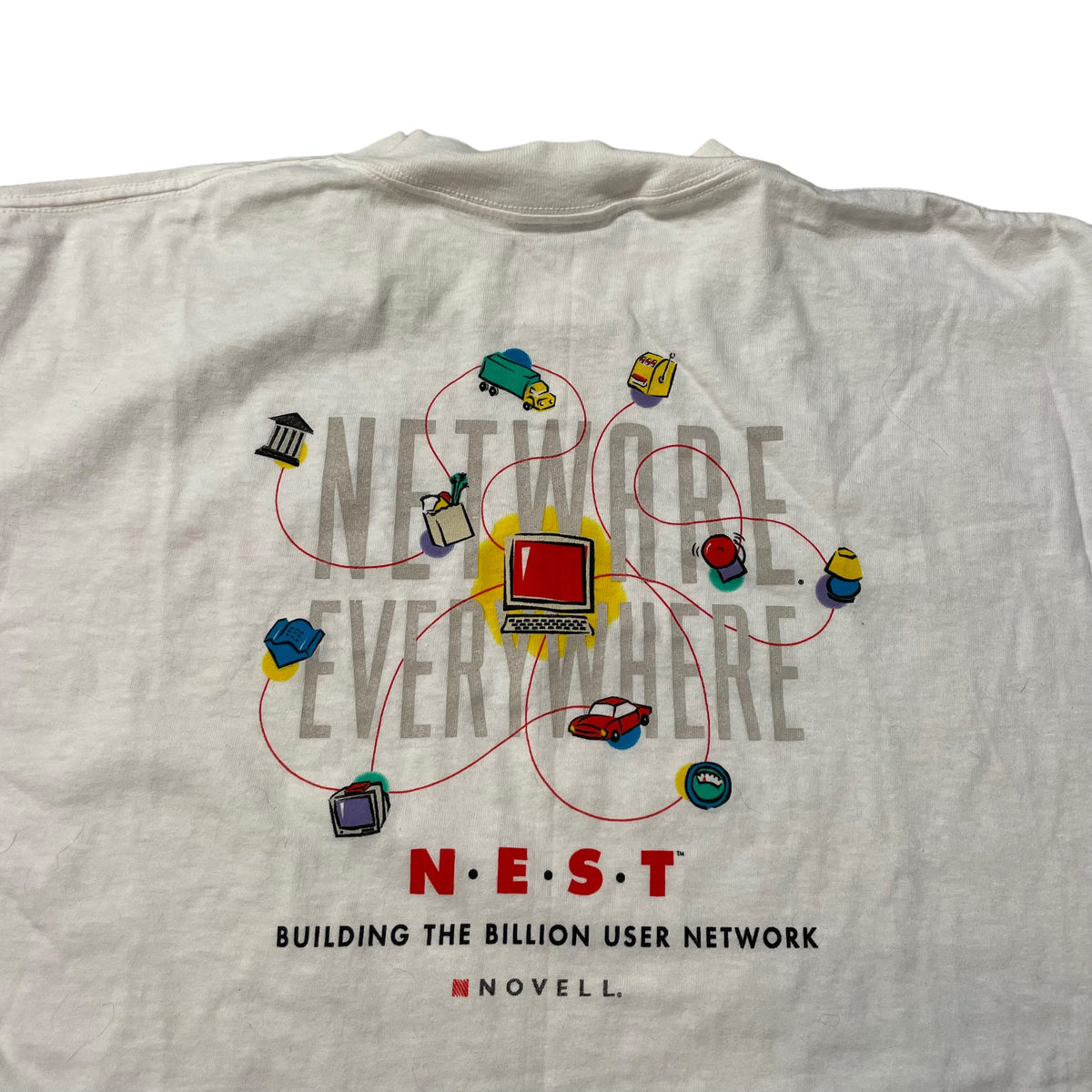 90’s Novell NEST ‘Netware Everywhere’ Computer T-Shirt
