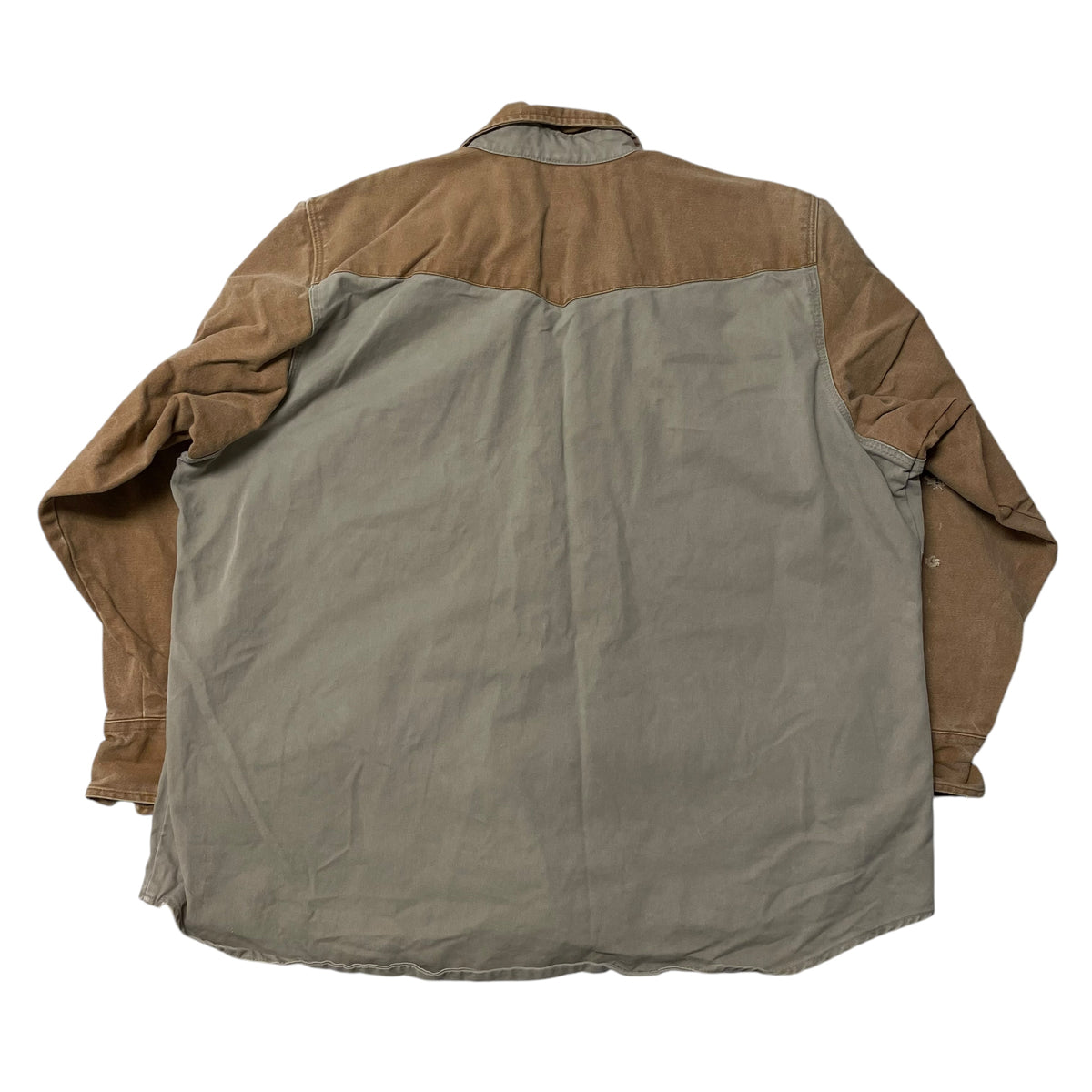 90’s Lapco 2 Tone Canvas Work Shirt Brown