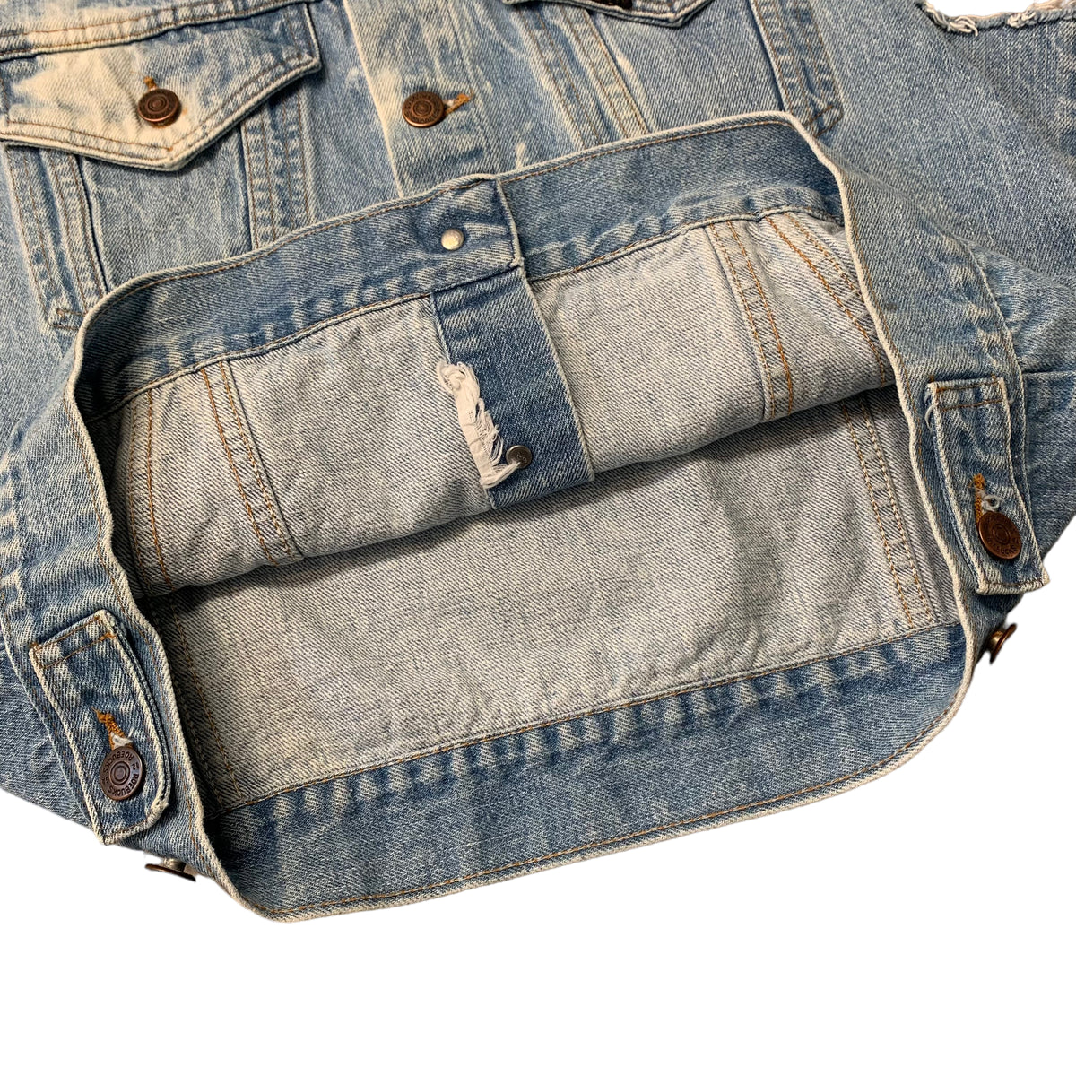 70’s Sears Roebucks Cut Off Denim Vest