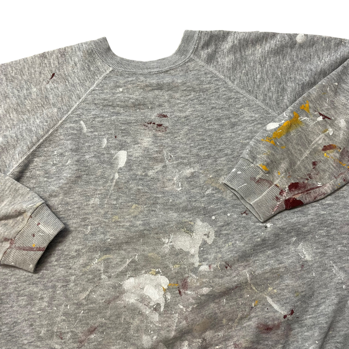 70’s/80’s Paint Splattered Grey Sweatshirt