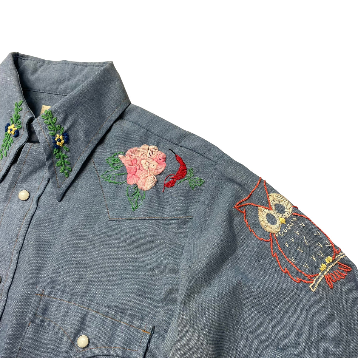 70’s Wrangler Embroidered Western Shirt