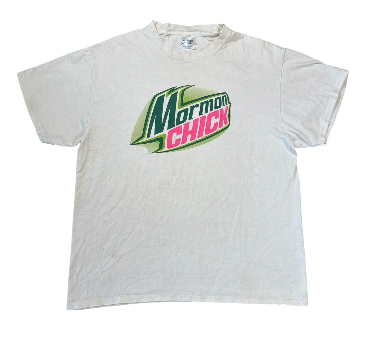 Mormon chick Mountain Dew parody size large  ￼