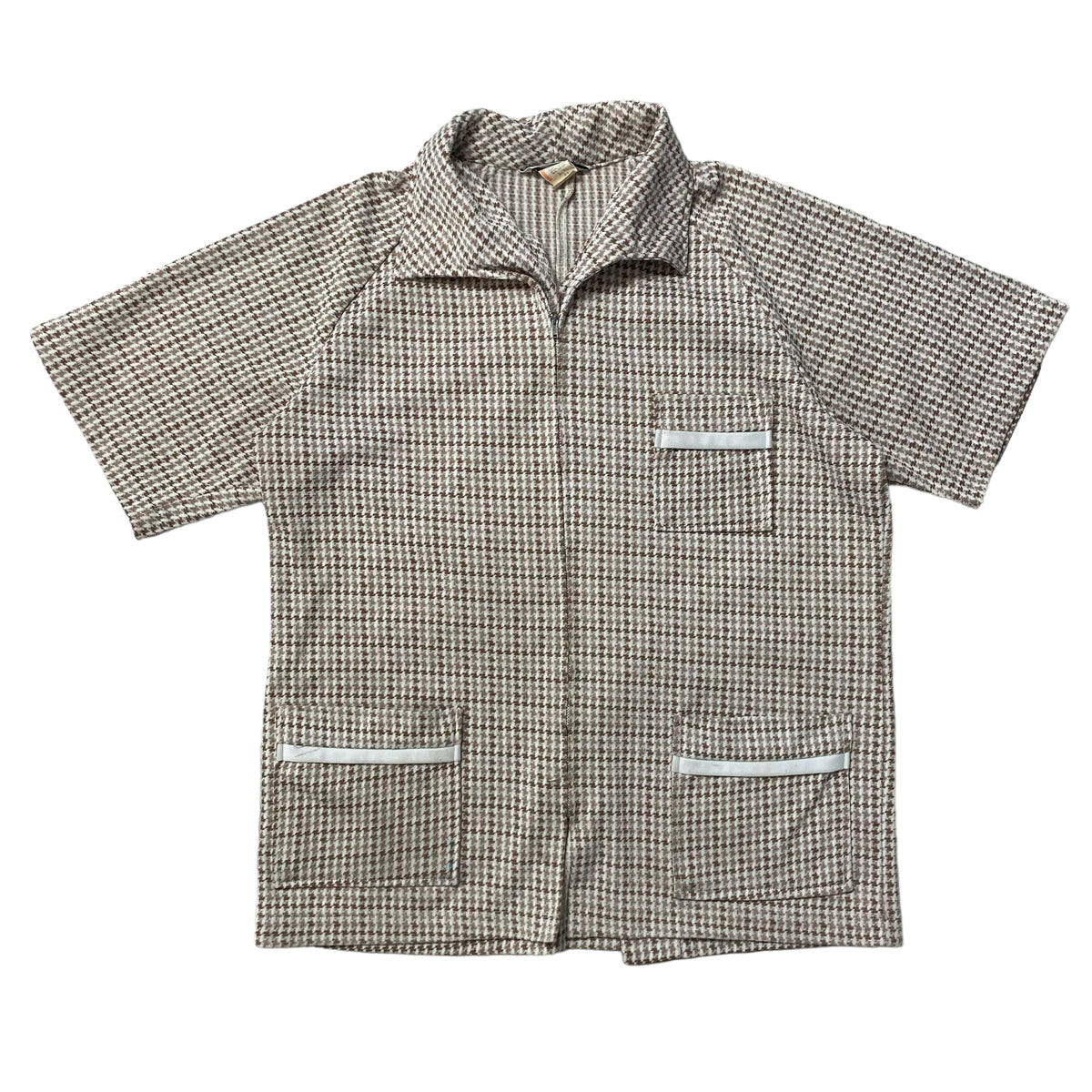 70’s Mr. Barco Jacquard Zip Up Shirt