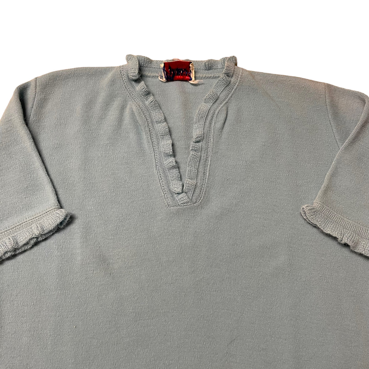 60’s Featherknit Orlon Acrylic Short Sleeve Knit Sweater