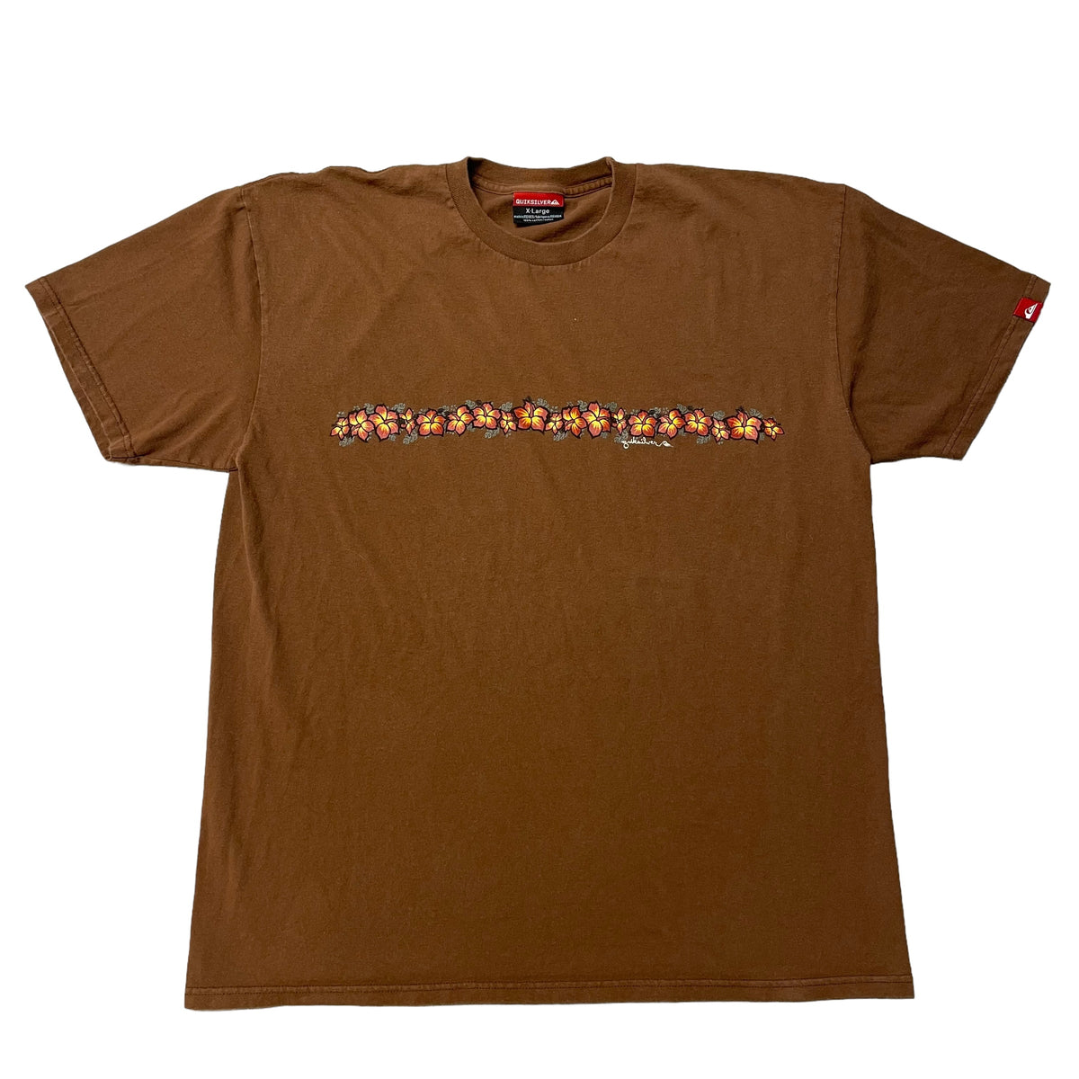 00’s Quiksilver Floral Wrap Around Print T-Shirt