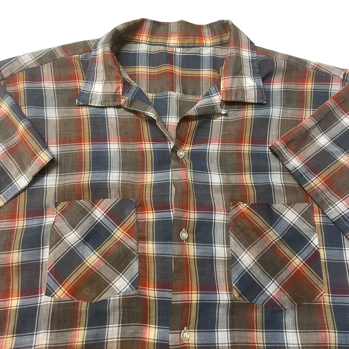 60’s Unbranded Loop Collar Shirt Short Sleeve (Big Size)